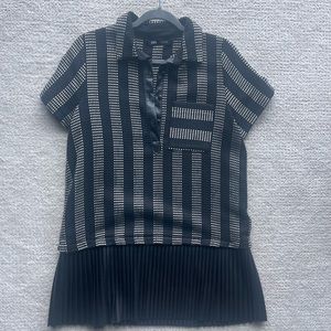 Pleated leather Zara Dress